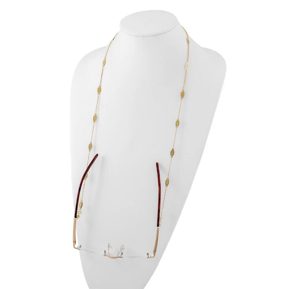 1928 Jewelry - Goldtone 30in Eyeglass Holder Chain 2