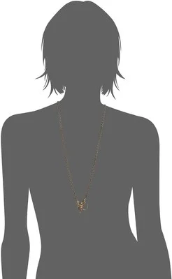 1928 Jewelry Womens Gold-Tone Angel Crystal Eyeglass/Badge Holder Pendant Enh... 2