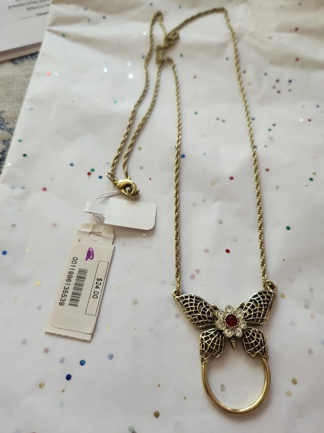 Eyeglass Holder Chain 30" Gold Tone 1928 Boutique 4
